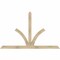 Ekena Millwork Richland Rough Sawn Timber Gable Bracket, Douglas Fir, 84"W x 53"H x 4"D x 4"F, 15/12 Pitch GBW084X53X0404RIC00RDF - alternate 1
